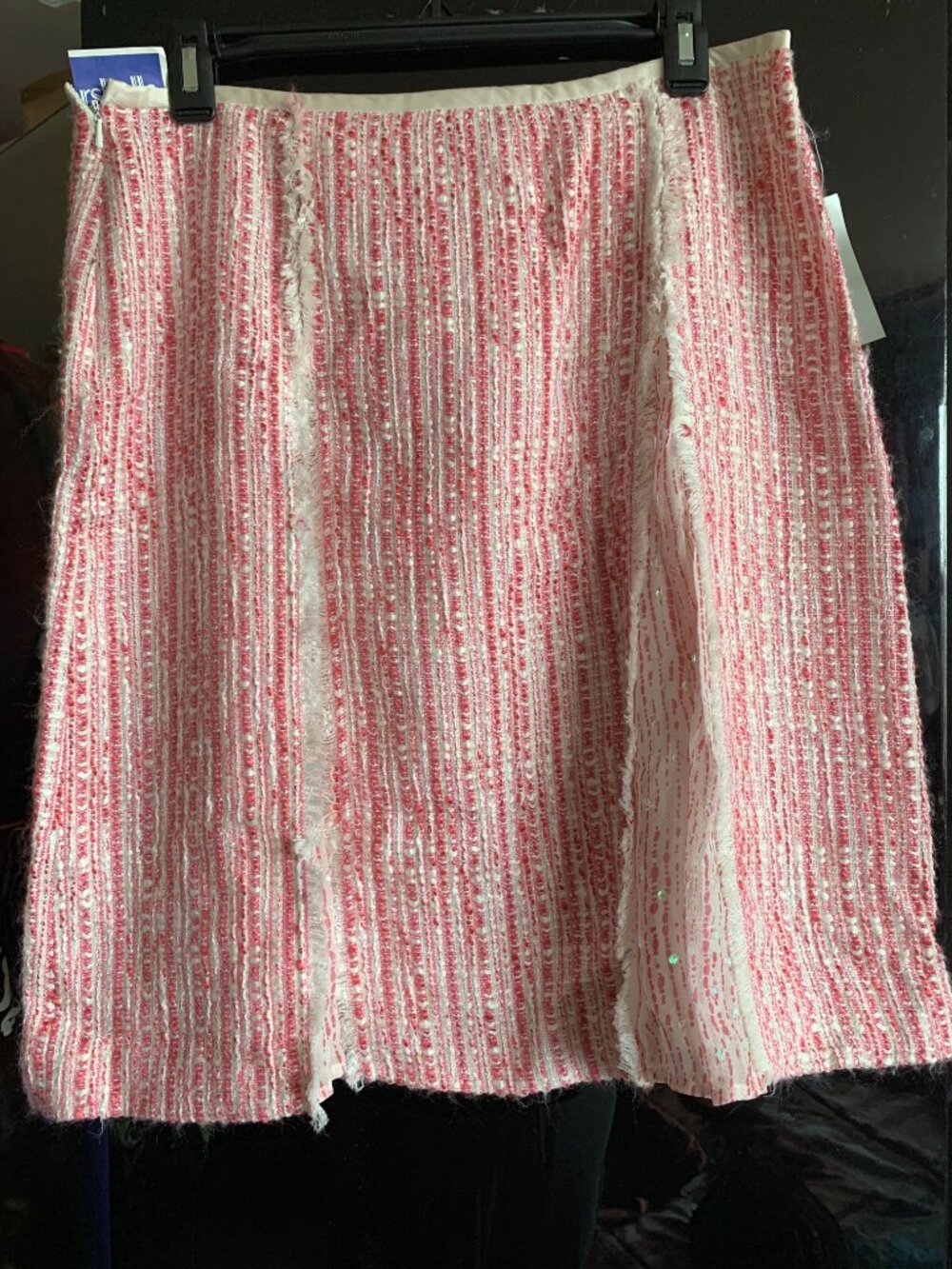 WD.NY Knee Length PINK SKIRT SIZE 8 91% ACRYLIC, 7% RAYON, 2% POLYESTER NWT - Picture 12 of 12